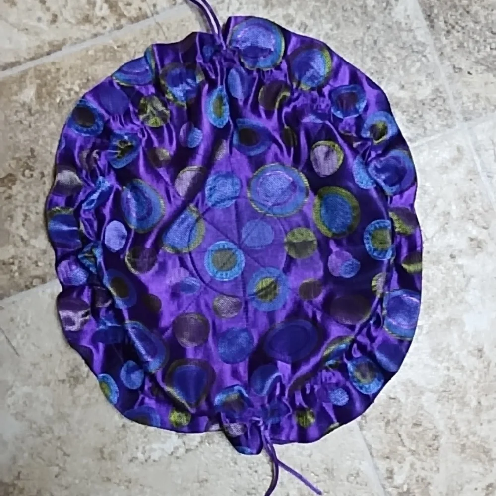 Polka Dots Brocade Drawstring Jewelry Pouch - Picture 4 of 4